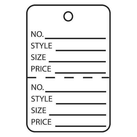 Garment Tag Perfed, 1 3/4x2 7/8