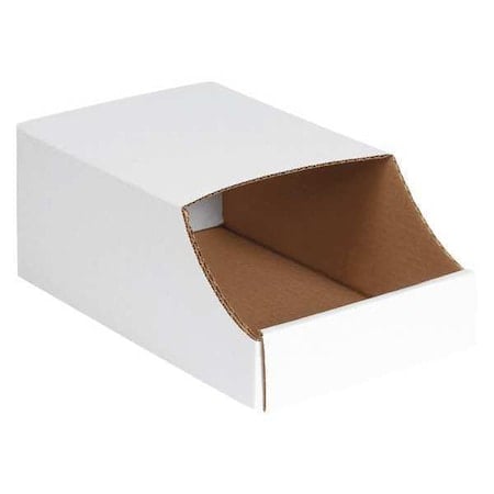 Hang & Stack Storage Bin, White, 50 PK MPN:BINB712