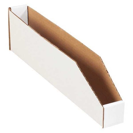 Storage Bin, White, 4-1/2 in H, 2 in W, 18 in L, 50 PK MPN:BINBWZ218