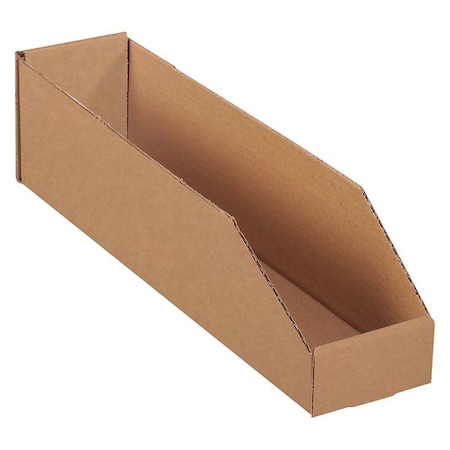 Storage Bin, Brown, 4-1/2 in H, 4 in W, 18 in L, 50 PK MPN:BINBWZ418K