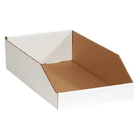 Storage Bin, White, 4-1/2 in H, 10 in W, 18 in L, 25 PK MPN:BINEB1810