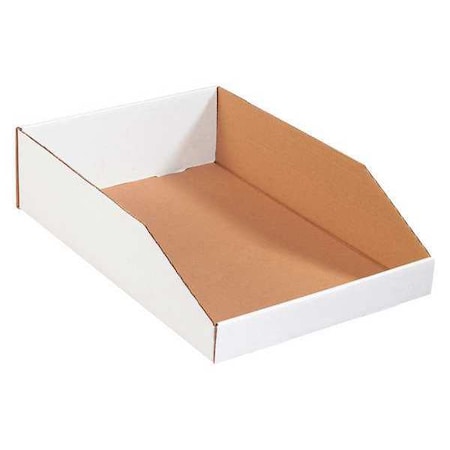 Storage Bin, White, 4-1/2 in H, 12 in W, 18 in L, 50 PK MPN:BINEB1812