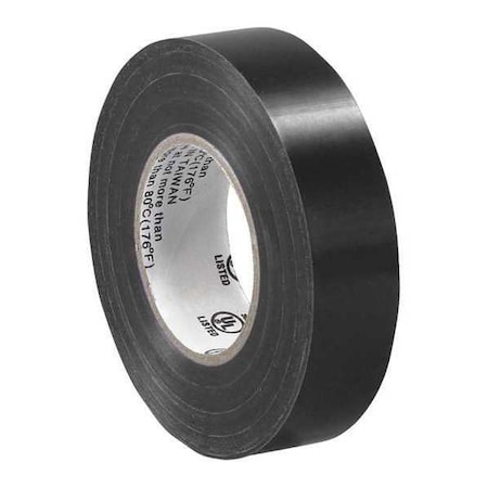 Electrical Tape, 3/4x20 yd., Black, PK10 MPN:T96461810PK