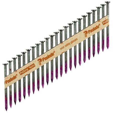 Collated Metal Connector Nail, 2-1/2 in L, Not Applicable, Brite, Flat Head, Straight, 2500 PK MPN:650199