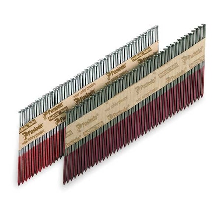 Collated Framing Nail, 2-3/8 in L, Not Applicable, Hot Dipped Galvanized, Flat Head, 30 Degrees MPN:650383