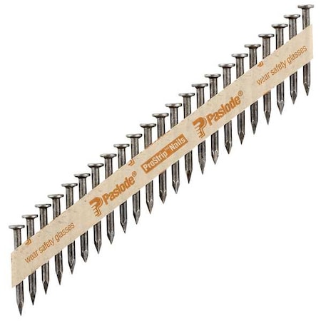 Collated Metal Connector Nail, 1-1/2 in L, Not Applicable, Brite, Flat Head, Straight, 1000 PK MPN:650646