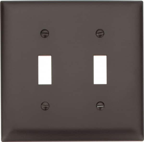 2 Gang, 4-3/4 Inch Long x 4-11/16 Inch Wide, Standard Switch Plate MPN:TP2
