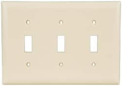 3 Gang, 4-1/2 Inch Long x 6.563 Inch Wide, Standard Switch Plate MPN:TP3I