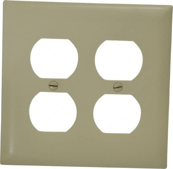 2 Gang, 4-11/16 Inch Long x 2-15/16 Inch Wide, Standard Outlet Wall Plate MPN:TP82I