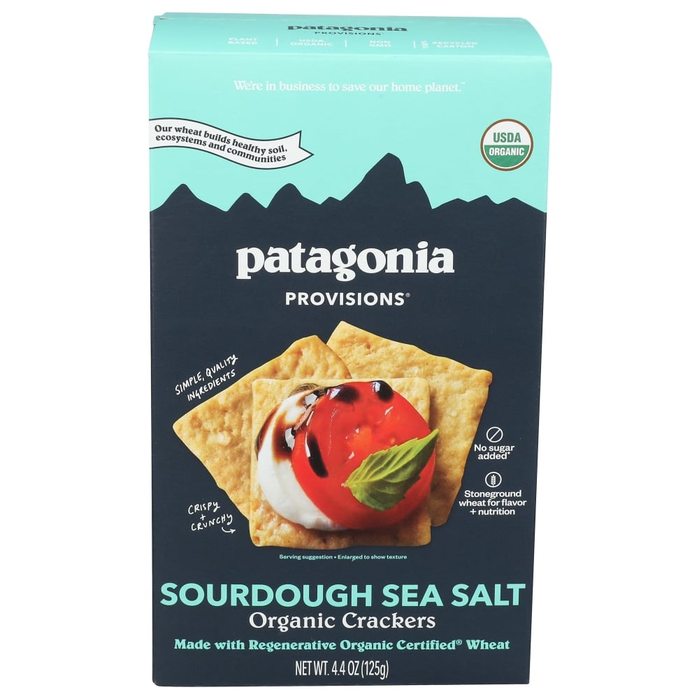 Patagonia Provisions Sourdough Sea Salt Crackers, 4.4 Oz, Total Qty 6 MPN:115201