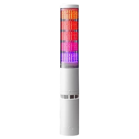 Tower Light Assembly, 24V DC, 60 mm Dia., 430 mm Height MPN:LA6-5DTNWB-POE