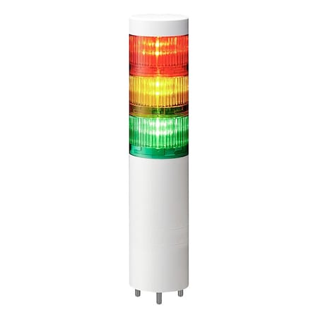 Tower Light Assembly, 24V DC, 60 mm Dia., 163 mm Height MPN:LR6-3ILWMNW-RYG