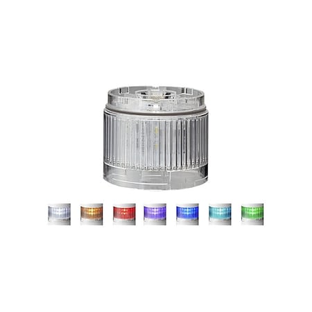 Tower Light Module, 24V DC, 60 mm Dia., 40 mm Height, LED, LR6+FB295 Series MPN:LR6-E-MZ+FB295