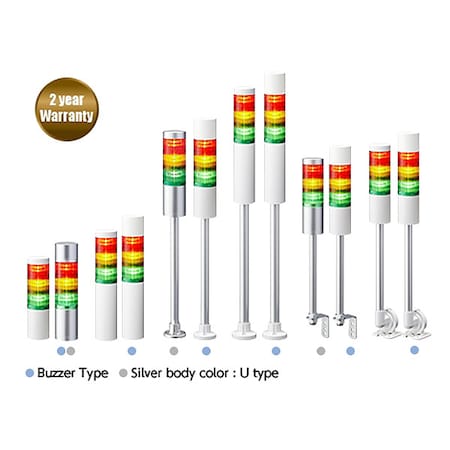 Tower Light Mounts and Bases, 100 - 240V AC, 2 3/8 in Dia., 6 5/8 in Height MPN:LR6-M2WJNW