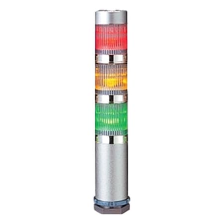Tower Light Assembly, 24V DC, 1 in Dia., 140 mm Height MPN:MES-302A-RYG