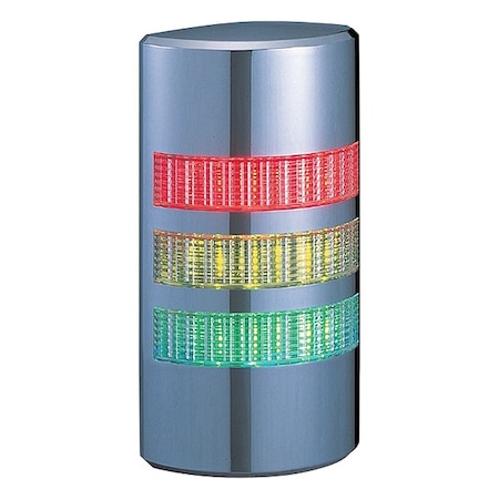 LED Signal Tower, 24V AC/DC, Not Applicable FPM, 37 1/2 mm Dia. MPN:WE-302-RYG