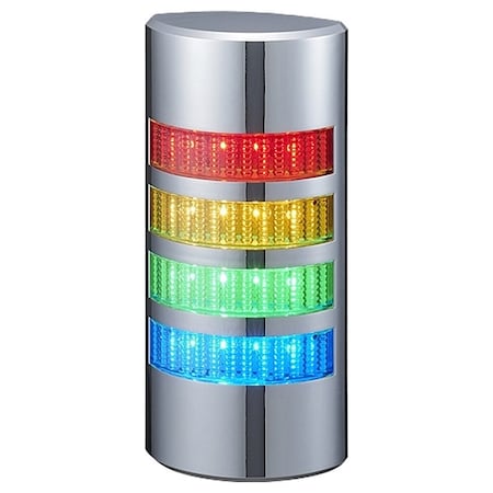 Tower Light Assembly, 24V AC/DC, 37 1/2 mm Dia., 206 mm Height MPN:WE-402UB-LAN
