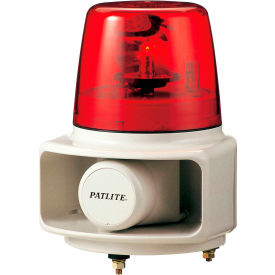 Patlite RT-24E-R+FC015 Smart Alert Plus Rotating Beacon & Horn W/32 Sounds Red Light DC24V RT-24E-R+FC015