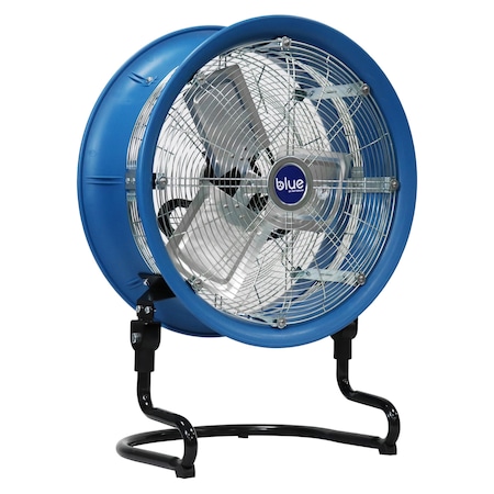 Industrial Fan, Floor Mount, 18 in Blade Dia, 115V, 3, 800 cfm, Non-Oscillating MPN:BLUE1800