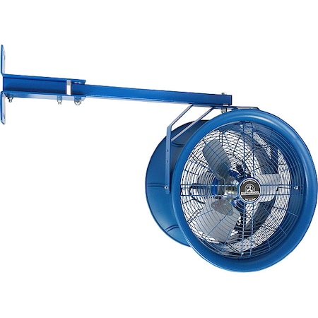 Dock Fan, Wall Mount, 14 in Blade Dia, 115/208 to 230V, 2, 600 cfm, Non-Oscillating MPN:H14A-TC