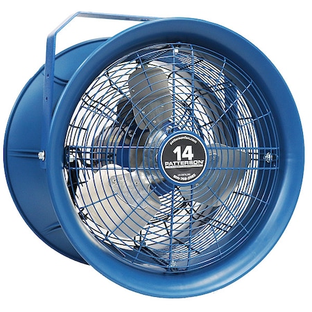 High Velocity Industrial Fan, Ceiling Mount, 14 in Blade Dia, 208 to 230/460V, 2, 600 cfm MPN:H14B-HV KIT