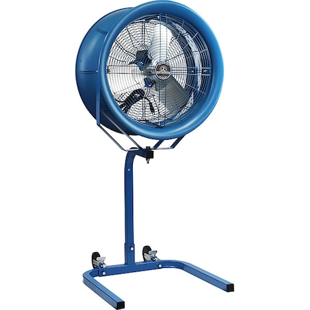 High Velocity Industrial Fan, Pedestal Mount, 14 in Blade Dia, 277V, 2, 600 cfm, Non-Oscillating MPN:H14C-PS