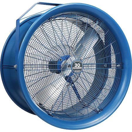 High Velocity Industrial Fan, Ceiling Mount, 30 in Blade Dia, 277V, 12, 000 cfm, Non-Oscillating MPN:H30C-HV KIT