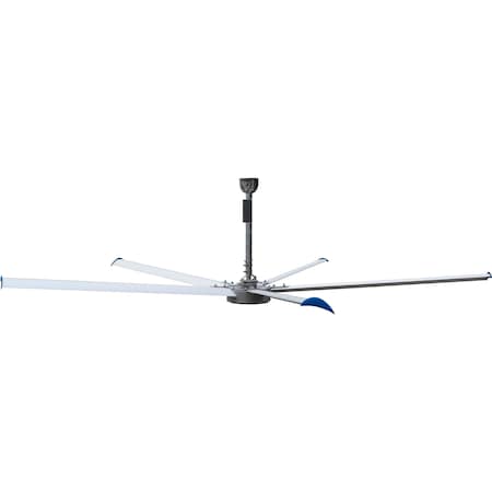 Ceiling Fan, HVLS, 220v, Single Phase, 8' Dia, 1/2 Hp, w/ 2' Downrod MPN:V8A-220