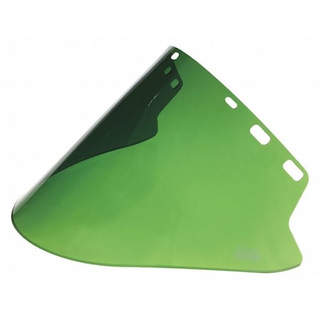 Faceshield, Hi Temp, Med Green, Poly, 20