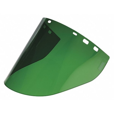 Faceshield, Hi Temp, Dark Green, Poly, 20