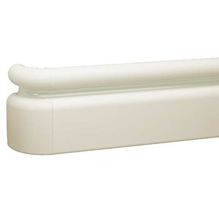 Handrail, Ivory, PETG, 6 1/4 in H, 12 ft L MPN:BR-400P-12-2