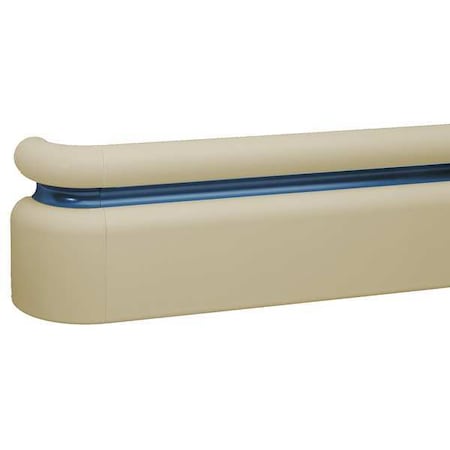 Handrail, Tan, PETG, 6 1/4 in H, 12 ft L MPN:BR-400P-12-3