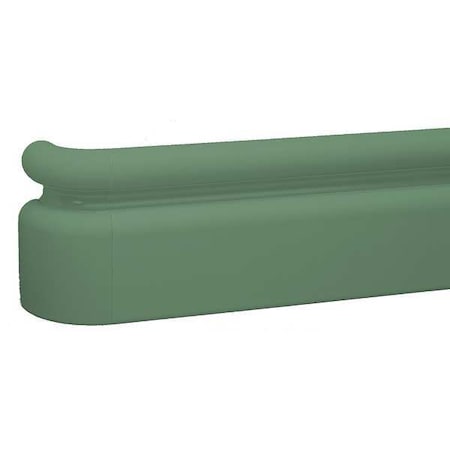 Handrail, Teal, PETG, 6 1/4 in H, 12 ft L MPN:BR-400P-12-377
