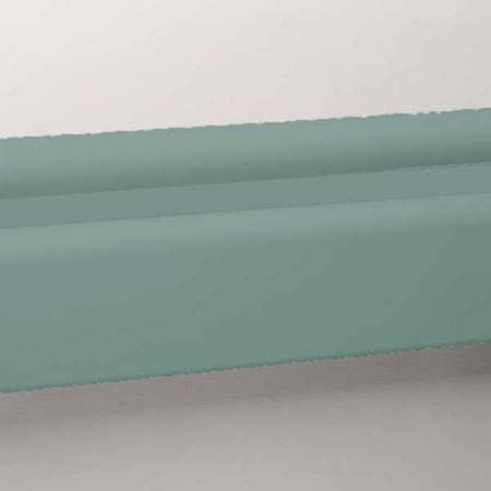Handrail, Teal, Vinyl, 6 1/4 in H, 12 ft L MPN:BR-400V-12-377