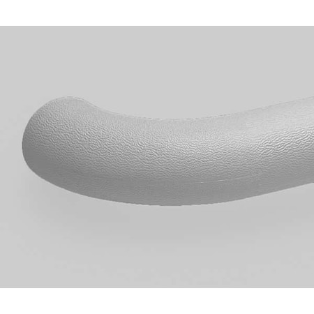 Handrail Return, Left, Silver Gray, Vinyl MPN:BRL-1225-0-210