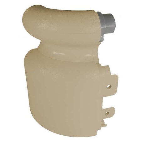 Left Handrail Return, Tan, 3-1/8In. MPN:BRL-425V-0-3