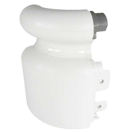 Left Handrail Return, Linen White, 3-1/8In MPN:BRL-425V-0-301