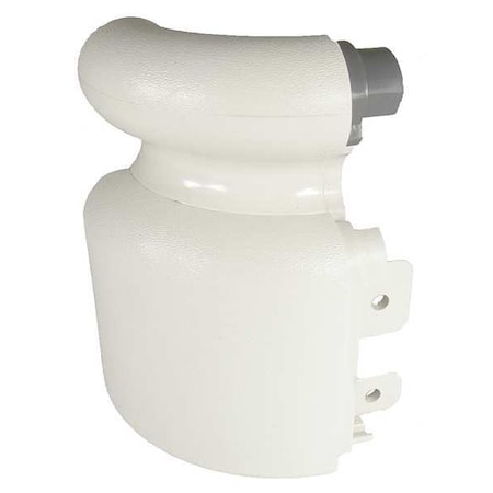 Left Handrail Return, Eggshell, 3-1/8In. MPN:BRL-425V-0-370