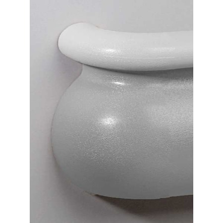 Left Handrail Return, Slvr Gray, 3-3/16In. MPN:BRL-625-0-210
