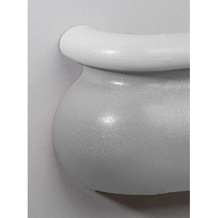 Left Handrail Return, Slvr Gray, 3-3/16In MPN:BRL-625S-0-210