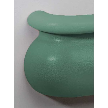 Left Handrail Return, Teal, 3-3/16In. MPN:BRL-625S-0-377