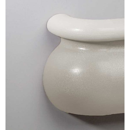 Handrail Return, Right, Linen White, Vinyl MPN:BRR-625-0-301