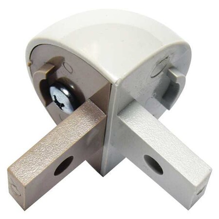 Corner, PVC, Silver Gray, 1 1/8 in L MPN:EBT-32-0-210
