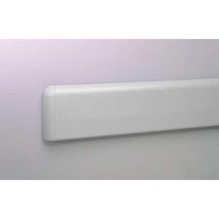 Wall Protection Guard, 4inH, Silver-Gray MPN:WG-4P-12-210