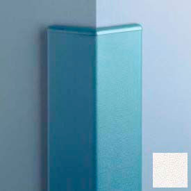 Surface Mounted Corner Guard 135° 3'' Wings 4'H W/Caps Linen WH CG-135R-4-301