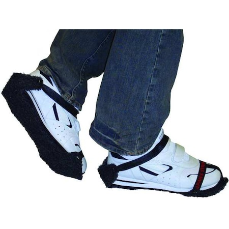 Floor Stripping Overshoe, Plain Toe, Polyester, Black, Universal MPN:13021