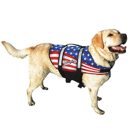 Nylon Dog Life Jacket Medium Flag MPN:ZF1400