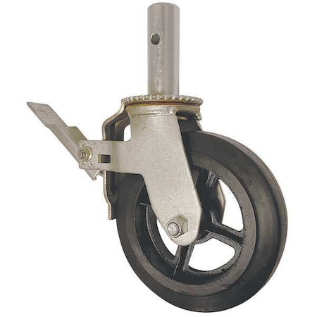 Scaffold Caster, Rubber, 8 in., 500 lb. MPN:193-8UP-SB-C