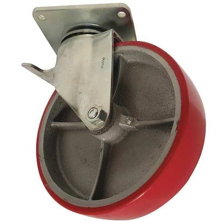 Scaffold Plate Caster, Polyurethn, 1000 lb MPN:200-8UL-SK-B