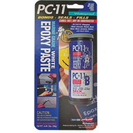 Epoxy Adhesive, PC-11 Series, Black, 2 oz, Stick, 1:1 Mix Ratio, 24 hr Functional Cure MPN:020111